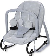 Шезлонг Lorelli Eliza Luxe Silver Blue STARS